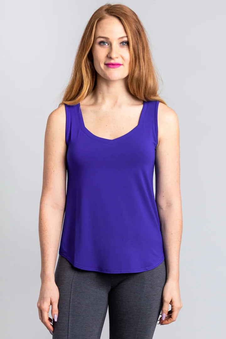 Camisole courte Ritzy, Violet, Bambou