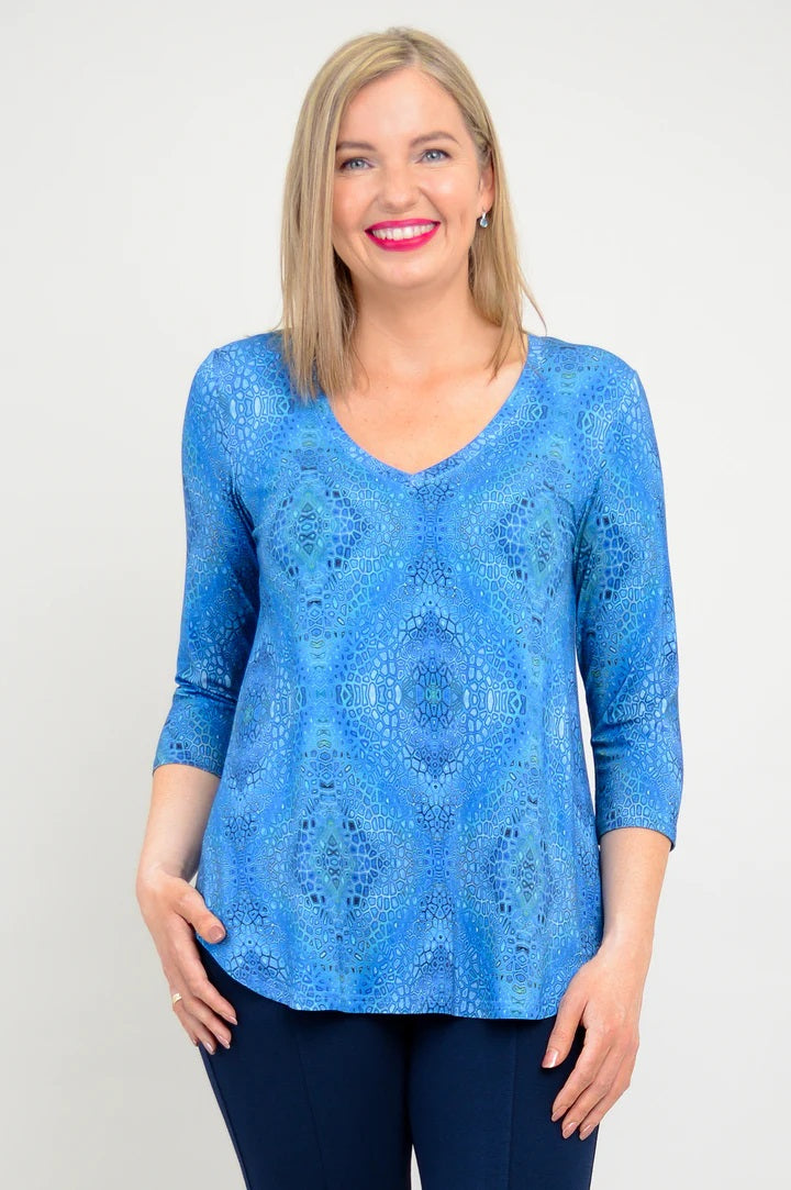 Haut Jackie 3/4 Slv, Shimmy, Bambou