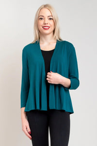 Veste Kathy, bleu sarcelle, bambou