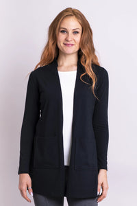 Veste Pauline, Noir, Bambou