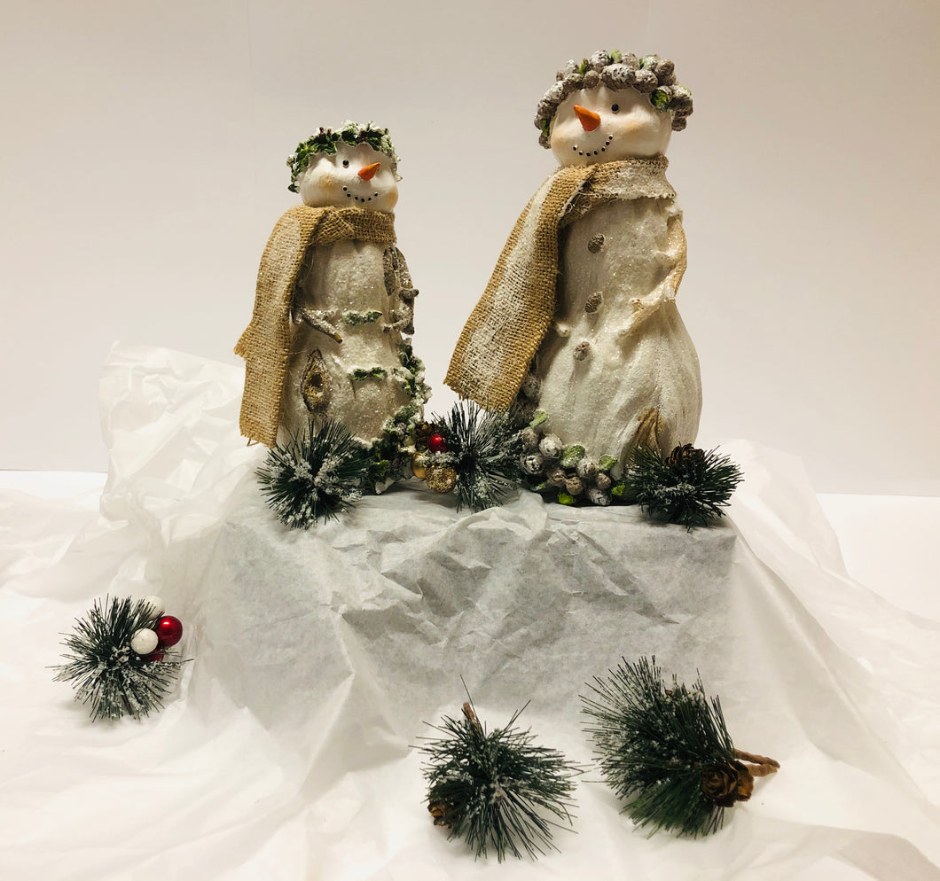 Bonhommes de neige couronne