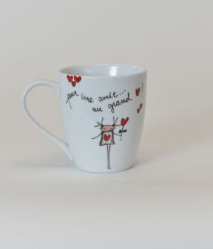 Tasse Pour une amie...au grand coeur!