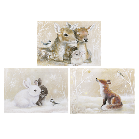 Cadres lumineux de noël Animaux