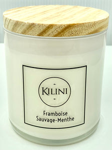 Bougie artisanale Framboise sauvage - Menthe